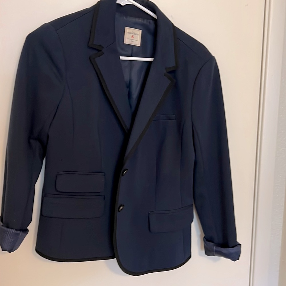 Six 6 black and blue Academy blazer from Gap